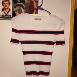 striped snug shirt